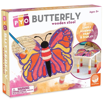 Paint Your Own: Butterfly Stool by Mindware
