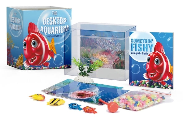 The Desktop Aquarium (Mega Mini Kit): Just Add Water! [With Plant, Gravel & 4 Playful Backgrounds and 32-Page Booklet and 2 Magnetic Fish and a Magnet by Leczkowski, Jennifer