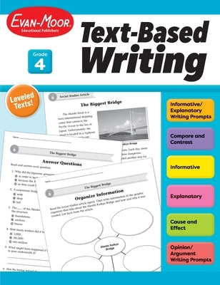 Text-Based Writing, Grade 4 Teacher Resource by Evan-Moor Educational Publishers