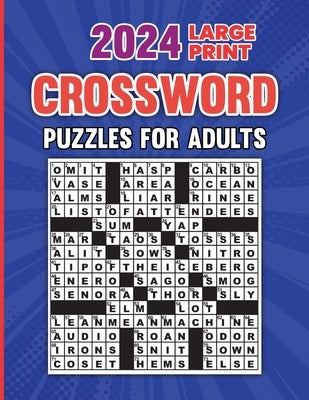 2024 Large Print Crossword Puzzles For Adults With Solution by Publishing, Hunter