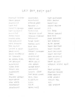 Last Day, First Day by Benjamins, Erik