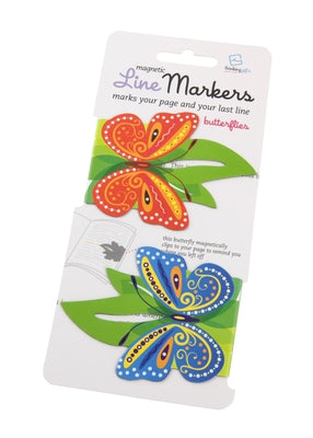 Linemarkers - Butterflies (Magnetic Bookmark) by Thinking Gifts