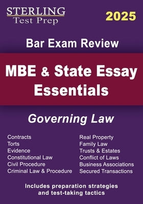 MBE and State Essay Essentials: Governing Law for Bar Exam Prep by Test Prep, Sterling