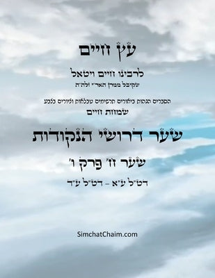 עץ חיים שער ח פרק ו - Sefer Etz Chaim Gate 08 Chapter 06 by Ha'ari, Chaim Vital