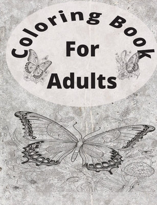 Coloring Book for Adults 50 picture outline Animals Forest Fairy Butterflies by D, Dhatshayani