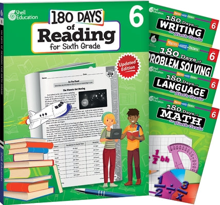 180 Days(tm) Reading, Math, Problem Solving, Writing, & Language for Grade 6: 5-Book Set: Practice, Assess, Diagnose by Multiple Authors