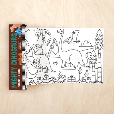 Mighty Dinosaurs Mini Coloring Roll by Peskimo
