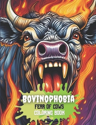 Bovinophobia: Fear of Cows (Adult Anxiety Coloring Book): Udder Fear: Mad Cow Stampede by Vannello, Nickolas