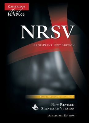 NRSV Large-Print Text Bible, Black French Morocco Leather, Nr693: T by