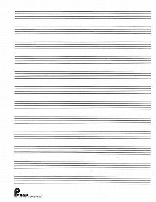 Musipack 3 Ring Filler No. 1 - 12-Stave Manuscript Paper Passantino Music Staff Paper 96 Pages by Hal Leonard Corp