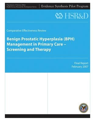 Benign Prostatic Hyperplasia (BPH) Management in Primary Care - Screening and Therapy by Service, Health Services Research