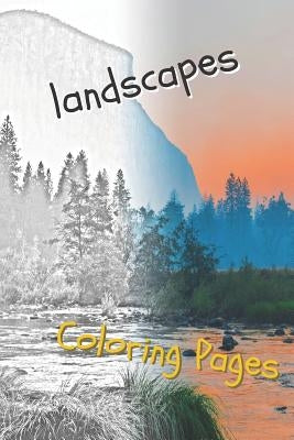 Landscape Coloring Pages: Beautiful Landscapes Coloring Pages, Book, Sheets, Drawings by Pages, Coloring
