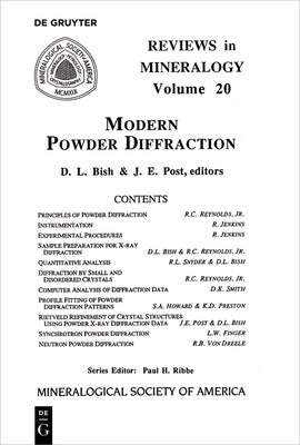 Modern Powder Diffraction by Bish, David L.