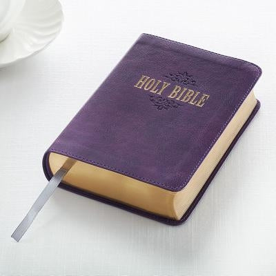 KJV Compact Large Print Lux-Leather Purple by