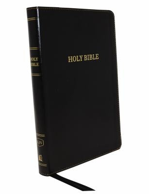 KJV, Thinline Bible, Large Print, Imitation Leather, Black, Red Letter Edition by Thomas Nelson