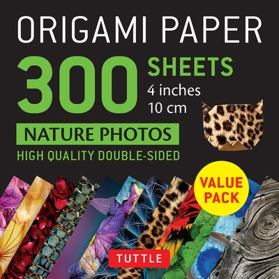 Origami Paper 300 Sheets Nature Photo Patterns 4 (10 CM): Tuttle Origami Paper: Double-Sided Origami Sheets Printed with 12 Different Designs by Tuttle Publishing