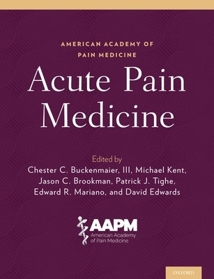 Acute Pain Medicine by Buckenmaier, Chester C.