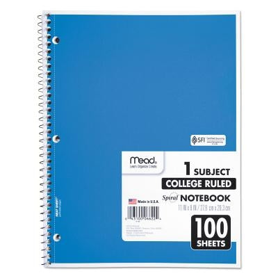 Spiral Bound Notebk Perforated by Mead