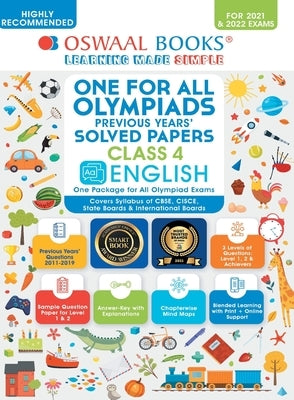 One for All Olympiad Previous Years' Solved Papers, Class-4 English Book (For 2021-22 Exam) by Oswaal Editorial Board