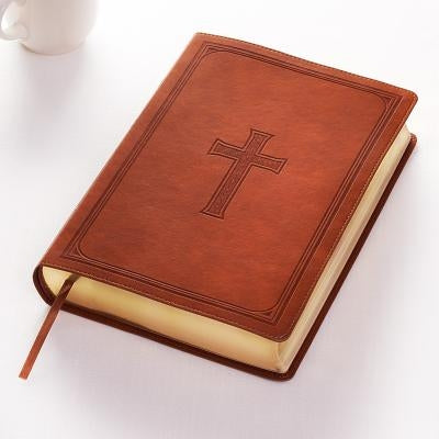 KJV Super Giant Print Lux-Leather Tan by