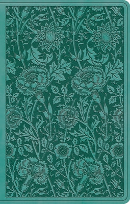 ESV Premium Gift Bible (Trutone, Teal, Floral Design) by
