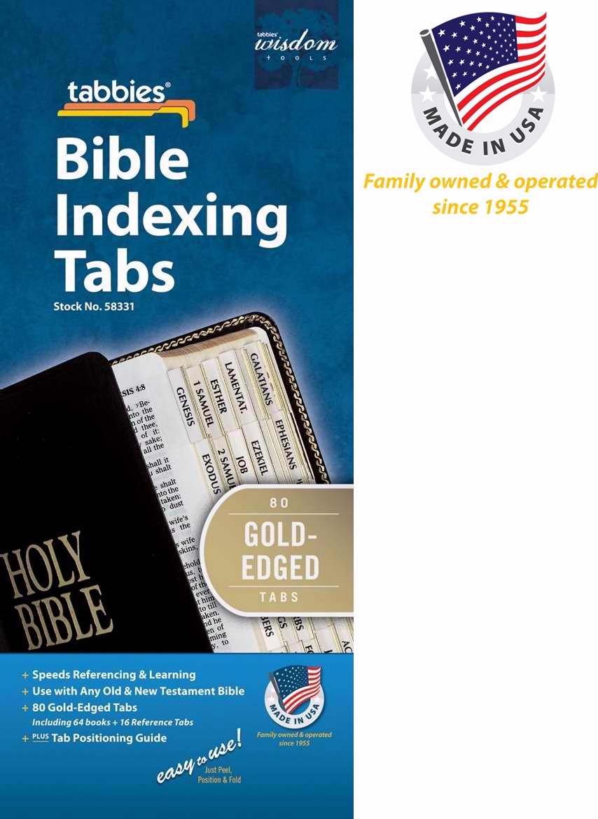 Bible Tab-Protestant-Gld: Classic Gold-Edged Bible Tabs