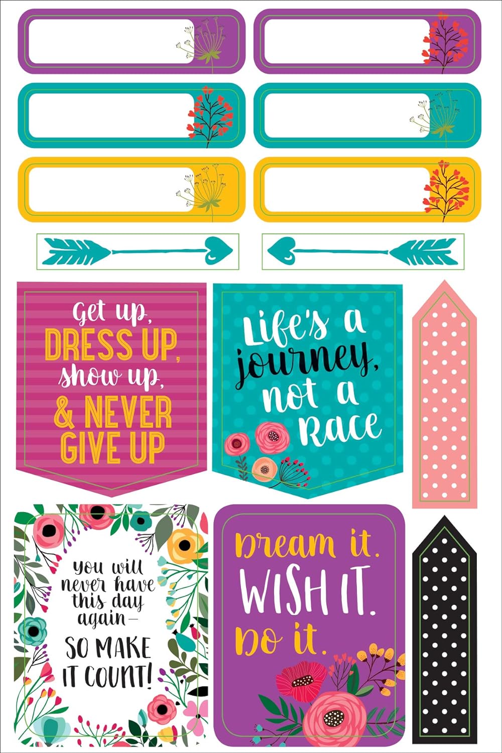 Planner Stickers Wake Up Kick Ass