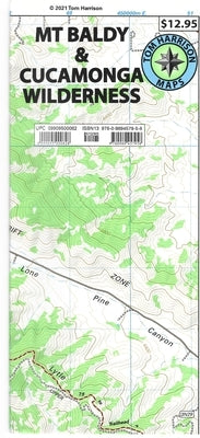 MT Baldy & Cucamonga Wilderness Trail Map by Harrison, Tom
