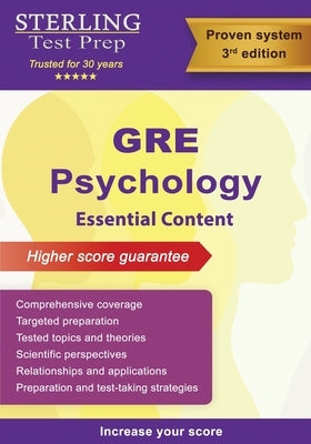 GRE Psychology: Comprehensive Review for GRE Psychology Subject Test by Test Prep, Sterling