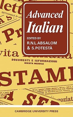 Advanced Italian by Absalom, Roger Neil Lewis