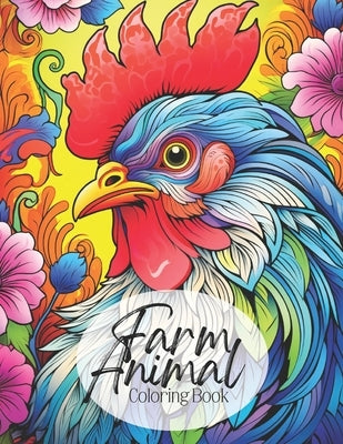 Farm Animal Coloring Book: Country Farm Animals Design Coloring Pages / Easy and Simple Abstract Designs for Stress Relief & Relaxation / 8.5x11 by Press, Angelface