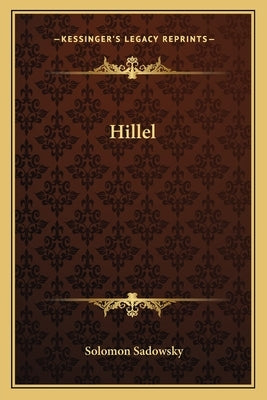 Hillel by Sadowsky, Solomon