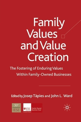 Family Values and Value Creation: The Fostering of Enduring Values Within Family-Owned Businesses by TÃ pies, J.