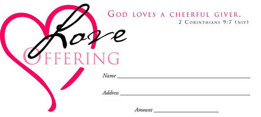Value Offering Env - Love Offering - Heart by Warner Press