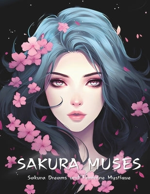 Sakura Muses; A Sakura and Beauty Inspired Coloring Retreat [8.5x11]: Portraits & Petals - 50 Artistic Expressions of Feminine Grace and Cherry Blosso by Dsign, Ins