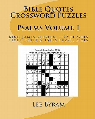 Bible Quotes Crossword Puzzles: Psalms by Byram, Lee