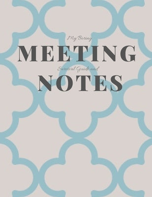 My Boring Meeting Survival Guide and Notes: 8.5x11 Meeting Notebook and Puzzle Book by Books, Gadfly