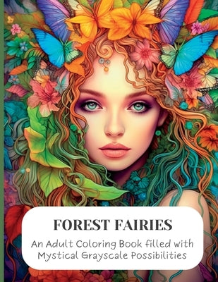 Forest Faeries: An Adult Coloring Book filled with Magical Grayscale Possibilities by Escapes, Enchanting