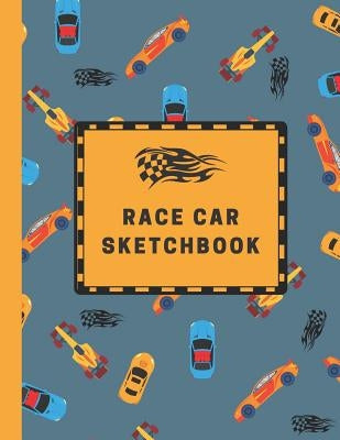 Race Car Sketchbook: Large Sketchbook with Bonus Coloring Pages 8.5 x 11, Drawing, Doodling and Coloring (Kids Drawing Books) by Journals, Micka's Creative