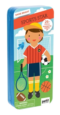 Shine Bright Sports Star: 25+ Pieces Magnetic Dress Up by Petit Collage