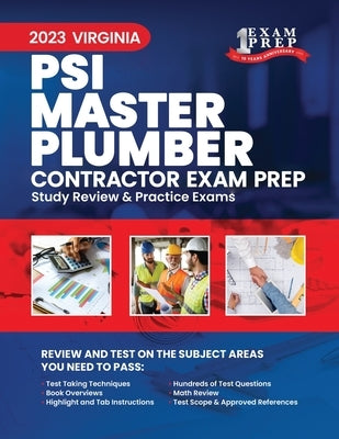 2023 Virginia PSI Master Plumber Contractor Exam Prep: 2023 Study Review & Practice Exams by Inc, Upstryve