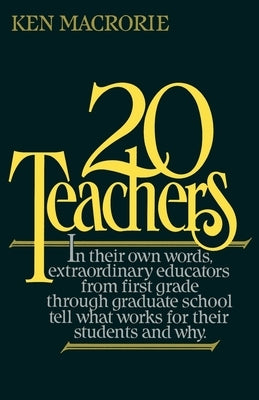 Twenty Teachers by Macrorie, Ken