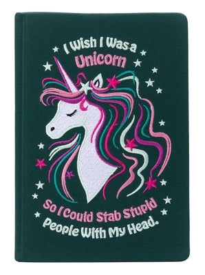 I Wish I Was a Unicorn Embroidered Journal by Insights