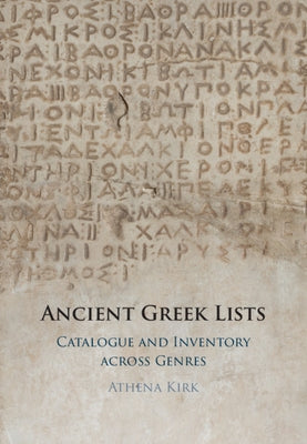 Ancient Greek Lists by Kirk, Athena