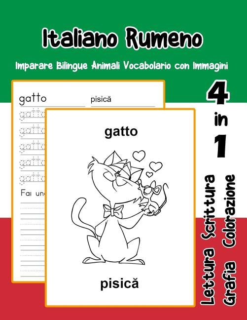 Italiano Rumeno Imparare Bilingue Animali Vocabolario con Immagini: Italian romanian dizionario per bambini delle elementari a1 a2 ba b2 c1 c2 by Trentini, Adolfa