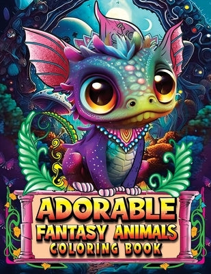 Adorable Fantasy Animals Coloring Book: A Cute Coloring Book for Adults and Teens Featuring Adorable Fantasy Animals. Fantasy Coloring Book for Stress by Dale K Smith