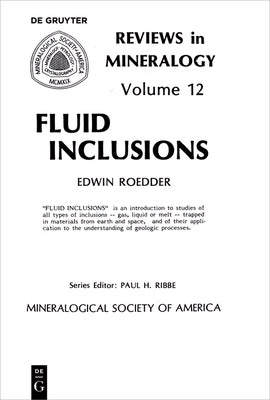 Fluid Inclusions by Roedder, Edwin