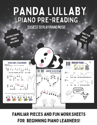 Panda Lullaby: Piano Pre-Reading Pieces for Beginners by Naillon, Judy Violinjudy