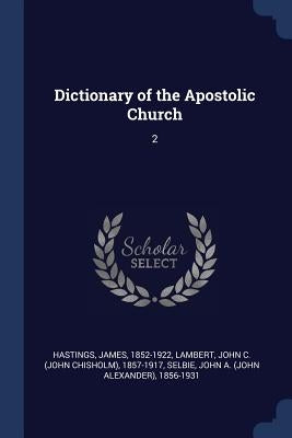 Dictionary of the Apostolic Church: 2 by Hastings, James