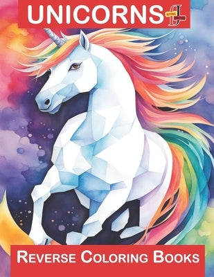Unicorns Reverse Coloring Book: ink tracing Coloring Book: Let your imagination soar as each stroke of color brings these magical creatures to life in by Junction, Jotting